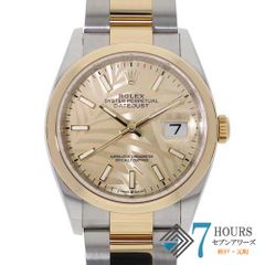 127113 ROLEX ロレックス 126203 デイトジャスト シャンパンパーム  イエローゴールド ステンレス ランダム番 自動巻き 当店オリジナルボックス
