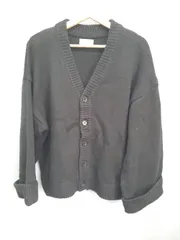 ◇ ⊇ LILL リル シンプル 長袖 ニット カーディガン サイズS ブラック レディース E  【1505290038591】