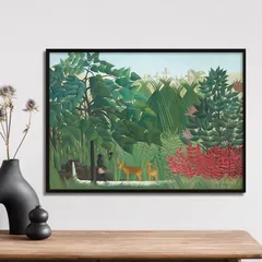 ルソー、熱帯の森、版上サイン、新品額・額装付き、希少 ルソー、熱帯の森、版上サイン、新品額・額装付き、希少 2025年