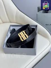 【今日特価】Balenciaga スタイリッシュレザーベルト