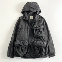 22a29 snow peak スノーピーク Indigo C/N Parka マウンテンパーカー ナイロンジャケット ライトアウター JK-19AU008 サイズS グレー系 メンズ 紳士服 アウトドアのサムネイル