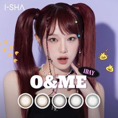(正規取扱SHOP) カラコン O&ME オーエンミー ワンデー UV 1箱10枚 度なし 1DAY 1日使い捨て ナチュラル ちゅるん 細フチ 韓国 アイドル かわいい