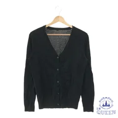 ☆美品☆ UNIQLO AND LEMAIRE トップス カーディガン ニット シンプル 長袖 レディース 大きいサイズ ブラック L 901-4636 送料無料 古着