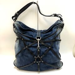 ＊DIESEL＊ディーゼル　デニムトートバッグ　レザー　肩がけ　☽