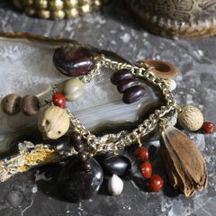 USA VINTAGE HEART DESIGN CHAIN BRACELET/アメリカ古着ハートデザインチェーンブレスレット