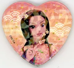 【中古】バッジ・ピンズ ミーシャ(はんなりこまち) 「オシャレ魔女 ラブ and ベリー in 花やしきステージ ハート型ホロ缶バッジ」