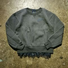 【sacai×NIKE】 コラボ　テックフリースレーストップス　XS sacai × NIKE Tech Fleece Lace Tops XS サカイ ナイキ テックフリース