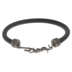 SAINT LAURENT PARIS (サンローランパリ) オピウム ブレスレット クリンクルレザー&メタル YSLスタッドメタル モノグラムのサムネイル