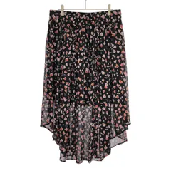 KARL LAGERFELD カール ラガーフェルド フラワースカート  ブラック M