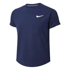 在庫処分特価】ナイキ(NIKE) ジュニア(ボーイズ) ビクトリー DRI-FIT ゲームシャツ CV7565-451 オブシディアン×ホワイト 並行輸入品(21y6mテニス)【メール便発送】(300279752)