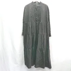 ◇ andR アンドアール 長袖 ロング丈 ワンピース サイズM-L ブラック レディース E  【1407180022256】