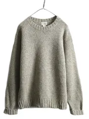 【お得なクーポン配布中!】 エルエルビーン ラム ウール ニット セーター メンズ M / 古着 LLBean アウトドア LLビーン ミドルゲージ 無地 長袖ニット 長袖セーター