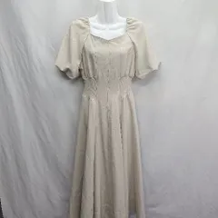◇ ⊂◎●未使用● And Couture ボリューム袖 半袖 ロング ワンピース サイズ表記なし アイボリー レディース E  【1410290055533】