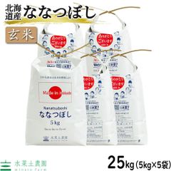 お米 米 玄米 ななつぼし 25kg（5kg×5袋） 北海道産 令和5年産 古代米お試し袋付き