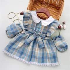 ☆ ブルー×B ☆ 110cm ☆ お食事エプロン スタイ ビブ よだれかけ かわいい お食事エプロン スタイ ベビー 女の子 よだれかけ かわいい 可愛い エプロン お洒落 ビブ 食事用スタイ おしゃれ オシャレ 子供ドレス 普段使い 出産祝い お食事