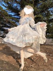 LT-32 豪華姫系 lolita 可愛 レトロ風 オリジナル 洋服 ロリータ ワンピース 美しい刺繍