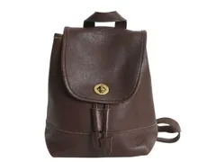 【お得なクーポン配布中!】 オールドコーチ 本革 レザー リュック サック 茶 レザーバッグ レディース コーチ カバン ミニリュック オールレザー シンプル ブラウン 鞄
