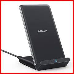 【特価商品】10 PowerWave Stand ワイヤレス充電器 Qi認証 iPhone 15シリーズ / Anker 14シリーズ Galaxy 各種対応 最大10W出力 (ブラック)