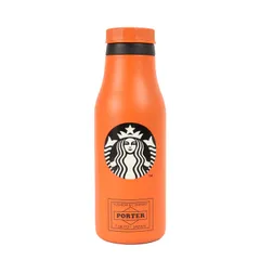 【新品】PORTER ポーター STARBUCKS ステンレス ボトル (STAINLESS LOGO BOTTLE) / オレンジ / 水筒 / 吉田カバン スタバ オフィシャルコラボ【メンズ】