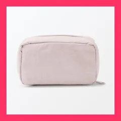 【スタッフおすすめ！】無印良品 リンクルナイロン 大きく開くポーチ・Ｍ 約１５*９*４．５ｃｍ