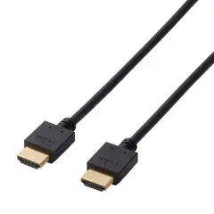 【数量限定】DH-HD14EB10BK ブラック 2K対応 × 4K 1m ケーブル HDMI エレコム