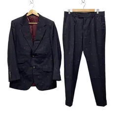 美品✨グッチ セットアップ スーツ シャドーストライプ 46Rサイズ ブラック 中古・古着通販】GUCCI (グッチ) セットアップスーツ ブラック