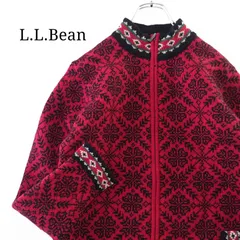 【希少デザイン】L.L.Bean エルエルビーン ドライバーズニット 総柄