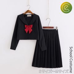 セーラー服 ブラック コスプレ JK スクール 制服 学生服 文化祭 ハロウィン イベント 黒 可愛い SM 昭和 スケバン JC