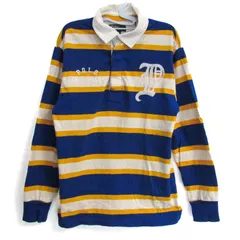 ポロバイラルフローレン 長袖ラガーシャツ コットン トップス キッズ 男の子用 Sサイズ 青×白×黄 Polo by Ralph Lauren 【中古】のサムネイル