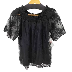 アクシーズファム axes femme S/S レースデザインブラウス レディース JPN：M 