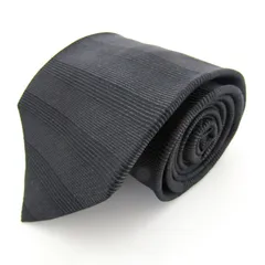 バナナリパブリック ブランド ネクタイ シルク ボーダー柄 未使用品タグ付 PO メンズ ブラック Banana Republic