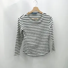 ◇ ⊂ SAINT JAMES セントジェームス ボーダー柄 長袖 長袖Tシャツ サイズF ホワイト系 メンズレディース E  【1505290039581】