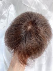 No.32  ショートヘア　部分ウイッグ　つむじ・薄毛用　ブラウン