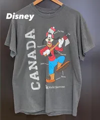 Disney ディズニー 半袖 Tシャツ グレー メンズL 古着 中古 10777のサムネイル