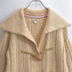 90s〜 POLO JEANS COMPANY ニット コート アウター カーディガン ヴィンテージ ベージュ ダッフルコート Ralph Lauren ラルフローレン ビンテージ USA アメリカ古着 メンズMサイズ相当