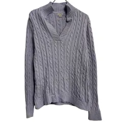 L.L.Bean コットンニット セーター レディース S パープル エルエルビーン プルオーバー Ｖネック 古着卸 アメリカ仕入 a612-7310