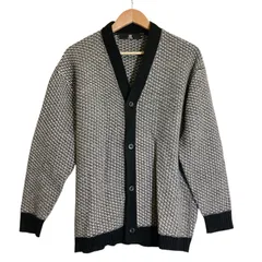 CAMBIO パッチワークカーディガン Mサイズ グレー系 CAMBIO パッチワークカーディガン Mサイズ グレー系