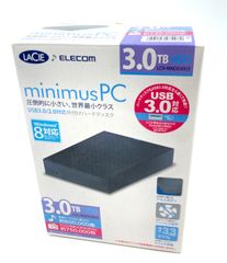 ELECOM エレコム　minimus PC 3.0TB HDD 外付けHDD