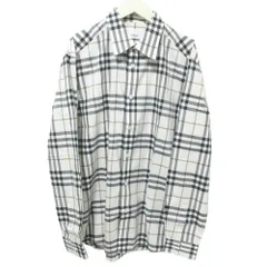 美品 BURBERRY バーバリー ノバチェック柄 長袖 シャツ L ベージュ メンズ 古着 中古 USED