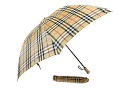 未使用　バーバリー Burberrys　ノバチェック　傘　雨傘　折りたたみ傘　手開き　親骨の長さ：58cm　送料無料