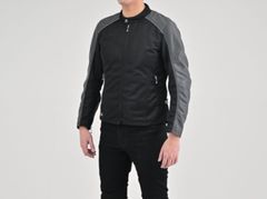 【新品】デイトナ サマージャケット 春夏 薄型プロテクター(ひじ/背中)付属 DJ-003 メッシュシングルライダース グレー Sサイズ 37088 DAYTONA メッシュジャケット プロテクター