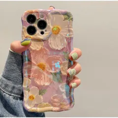 QLTYPRI iPhone 14 Pro MaxケースTPUカバー おしゃれ 韓国 可愛い 花柄 薄型 軽量 耐衝撃 スマホケース ワイヤレス充電対応 ストラップホール付き アイフォン14 Pro Max ケース 6.7インチ 対応 - ピンク 1