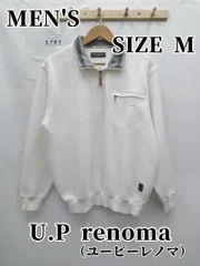 5707　U.P renoma（ユーピーレノマ）　ハーフジップトレーナー　M
