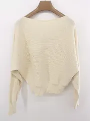 ◇ SENSE OF PLACE by URBAN RESEARCH リブ 長袖 ニット カットソー サイズF アイボリー系 レディース P  【1303310005444】