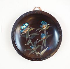 목 조각 장식 화분 (30cm) 린도 벽걸이 신슈 농민 미술품