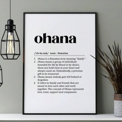 ★輸入雑貨★ハワイポスター　オハナ　ファミリー　ohana poster hawaii