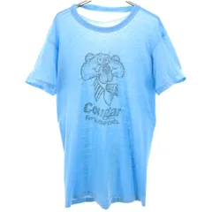 ヴィンテージ 70s 80s 半袖 Tシャツ ブルー VINTAGE メンズ