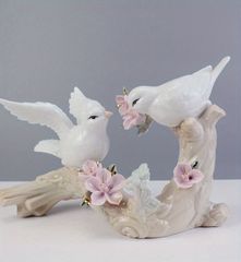 MURANO GLASS ペア小鳥と花 アートオブジェ 飾り 置物 - メルカリ