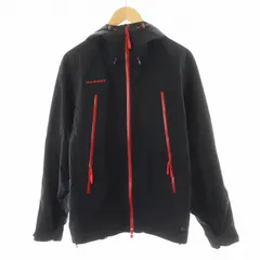 マムート MAMMUT ゴアテックス GORE-TEX テトンジャケット Teton Jacket マウンテンパーカー ロゴ L 黒 ブラック 赤 レッド 1010-14210 /AN26のサムネイル
