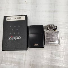 h60408　Zippo　ジッポー　Lark ラーク ブラック 　オイルライター　　ケース付　 喫煙具